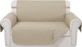 Reversible Loveseat Sofa Covers Couch Cover Furniture Protector(Loveseat Small,Sand/Beige)