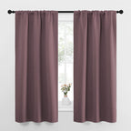 NICETOWN Bedroom Curtains for Kids Room, Window Treatment Thermal Insulated Solid Room Darkening Drape Panels for Girls Room (Dry Rose, Set of 2, 34 inches Width by 63 inches Length)