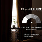 MIULEE Blackout Curtains for Bedroom Living Room Thermal Insulated Room Darkening Grommet Top Solid Light Blocking Drapery Set of 2 Window Panels 52 x 72 Inches Golden Brown