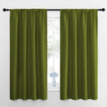 NICETOWN RV Blackout Curtains for Camper Windows, Olive, 29" Wide by 50" Long, 2 PCs, Short Blackout Curtains & Drapes, Thermal Insulated Blackout Curtain Panels for Kids Room, Play Room