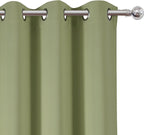 LEMOMO Sage Green Thermal Blackout Curtains/42 x 95 Inch/Set of 2 Panels Room Darkening Curtains for Bedroom