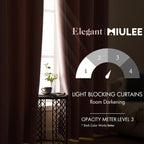 MIULEE Light Pink Blackout Bedroom Curtains Drapes 84 Inch Long 52"x84"