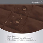 Easy-Going Chair Sofa Slipcover Reversible Sofa Cover Water Resistant Couch Cover Furniture Protector Cover with Elastic Straps for Pets Kids Children Dog Cat (Chair, Coffee/Ivory)