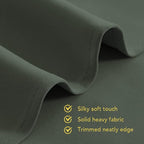 NICETOWN Room Darkening Draperies Window Curtain Panels, Thermal Insulated Grommet Room Darkening Curtains for Bedroom (Dark Mallard, 2 Panels, W70 x L84 -inch)