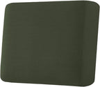 H.VERSAILTEX Super Stretch Individual Seat Cushion Covers Sofa Covers Couch Cushion Covers Slipcover Sets Thick Jacquard Textured Twill Fabric (1 Piece Chair Cushion Cover, Olive)