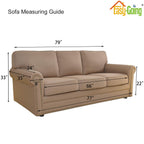 Easy-Going Stretch Couch Covers for Sofa Washable Large Natural