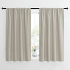NICETOWN Blackout Curtains for Living Curtains, Room Darkening Window Curtain Panels, Easy-Care Solid Thermal Insulated Draperies/Drapes for Daughter Room (Natural, 2 Panels, 42 by 54)