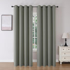Joydeco Blackout Curtains 95 Inch Length 2 Panels Set, Thermal Insulated Long Curtains& Drapes 2 Burg, Room Darkening Grommet Drapes for Bedroom Living Room Window (Sage Green, W52 x L95 Inch)
