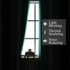 Estelar Textiler Navy Blue and Teal Gradient Blackout Curtains for Bedroom, Thermal Insulated Ombre Blackout Drapes, Full Room Darkening Energy Saving Curtains for Living Room,52Wx84L,2 Panels