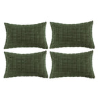 Fancy Homi 4 Packs Decorative Throw Pillow Covers for Living Room Couch Bed, Modern Farmhouse Boho Home Décor Accent Cushion Case, 20" x 12", Neutral