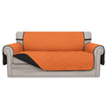 Easy-Going Reversible Couch Cover, 2 Cushion Sofa, Orange/Black
