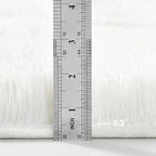 Deerhoo Large Shag Area Rugs 6 x 9, Plush Fuzzy Rugs for Living Room, Ultra Soft Fluffy Furry Rug for Bedroom, Indoor Carpet Nursery Rugs for Kids Room Home Decor, White