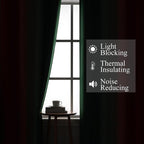 Estelar Textiler Red and Green Blackout Curtains for Living Room, Full Room Darkening Grommet Ombre Christmas Curtains for Bedroom, Thermal Insulated Light Blocking Gradient Drapes, 52Wx72L, 2 Panels