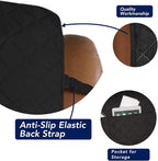 PureFit Reversible Quilted Oversized Recliner Sofa Cover, Water Resistant Furniture Protector, Washable Couch Cover with Elastic Straps for Kids, Dogs, Pets (Large, Black/Beige)