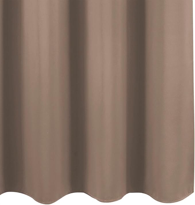 LEMOMO Blackout Curtains 66 x 54 Inch Long Cappuccino Curtains Set of 2 Panels Room Darkening Curtains for Bedroom and Living Room