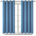 BGment Denim Blue Blackout Curtains for Bedroom 54 Inch Long - 2 Panels