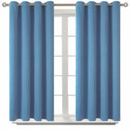 BGment Denim Blue Blackout Curtains for Bedroom 54 Inch Long - 2 Panels