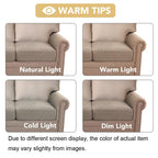 H.VERSAILTEX High Stretch Couch Cushion Covers,Chair Sofa Seat Slipcovers Couch Cushion Cover Stretch Furniture Protector for Kids, Pets(2 Packs Cushion Loveseat Covers, Sand)