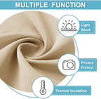 RYB HOME Short Curtains for Bedroom, Room Darkening Insulated