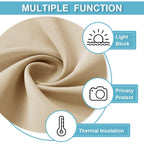 RYB HOME Short Curtains for Bedroom, Room Darkening, Rod Pocket