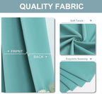 ChrisDowa Blackout Curtains 70 inches Wide for Bedroom - 2 Panels Set Extra Wide Grommet Thermal Insulated Room Darkening Curtains for Living Room (Aqua, 70 x 63 Inch)