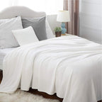 Bedsure GentleSoft Fleece Blankets King Size White - Bed Blanket Soft Lightweight Plush Cozy Fuzzy Luxury Microfiber, 108x90 inches