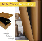 NICETOWN Blackout Curtain Panels for Bedroom, 2 Panels, W70 x L95-inch, Royal Blue, Thermal Insulated Grommet Top Blackout Draperies and Drapes for Basement