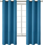BGment Blackout Curtains - Grommet Thermal Insulated Room Darkening Bedroom and Living Room Curtains, Set of 2 Panels (42 x 63 Inch, Steel Blue)