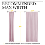 NICETOWN Bedroom Curtains, Room Darkening Draperies Window Curtain Panels, Thermal Insulated Room Darkening Curtains (Lavender Pink, 2 Panels, W34 x L63)