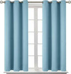 BGment Room Darkening Curtains 54 Inches Long - Grommet Thermal Insulated Drapes Window Treatment Curtains for Bedroom, 2 Panels, 38 x 54 Inch, Greyish Blue