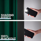 SimpleHome 100% Blackout Curtains for Bedroom,Thermal Insulated Dark Green Grommet Window Drapes Room Darkening Curtains for Living Room with Black Back,52 x 54 Inch,2 Panels