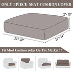 Couch Cushion Cover Seat Cushion Cover Stretch Armchair Cover Separate Sectional Sofa Slipcovers Furniture Protector(1 Piece for Seat or Sofa Backrest, Taupe)