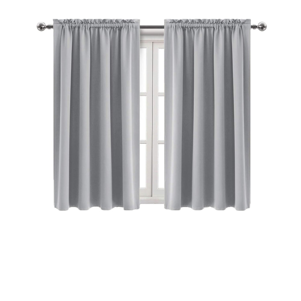 DWCN Blackout Curtains for Bedroom Living Room 52 x 45 Inch Long 2 Panels