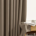 Joydeco Blackout Curtains for Bedroom 90 inch Long 2 Panels, Thermal Insulated Room Darkening Curtains with Grommets, Soft Window Drapes for Living Room (W52 x L90 Inch, Khaki)