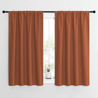 NICETOWN Blackout Curtains and Drapes - Thermal Insulated Solid Rod Pocket Blackout Draperies/Panels (Burnt Orange, 1 Pair, 42 by 54 inches)