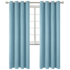 BGment Room Darkening Curtains 84 Inches Long - Grommet Thermal Insulated Drapes Window Treatment Curtains for Bedroom, 2 Panels, 52 x 84 Inch, Greyish Blue