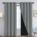 Yakamok Dove Grey 100% Blackout Curtains 84 Inches Long 52" Wide 2 Panel