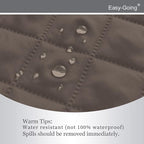 Easy-Going Recliner Chair Slipcover Reversible Sofa Cover Water Resistant Couch Cover Furniture Protector with Elastic Straps for Pets Dog (Recliner 22 inch, Taupe/Ivory)