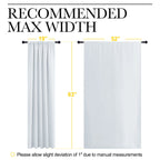 NICETOWN Greyish White Bedroom Curtain Panels - Multi-Function Noise Reducing Performance Window Treatment Thermal Insulated Room Darkening Drapes for Nursery (2 Panels, 52 by 63)