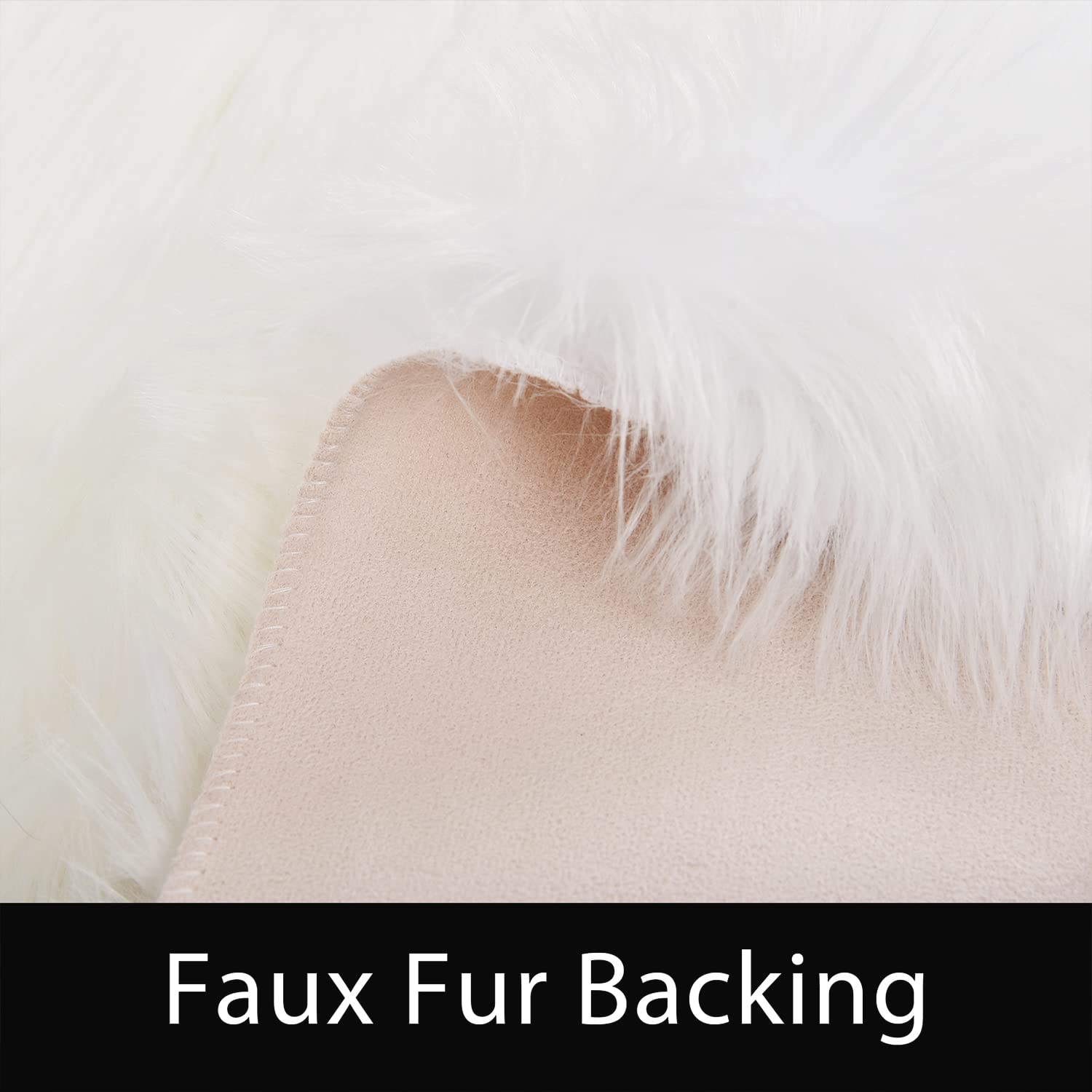 Latepis Runner Rugs for Hallway 2x10 White Faux Fur Rug Sheepskin Rugs for Living Room Washable Fluffy Rug for Bedroom Coushin Rectangle