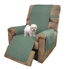 U-NICE HOME Reversible 23''Recliner Small Chair Cover, Greyish Green/Taupe