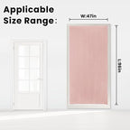 Self Adhesive Curtains, Stick Curtain Blackout Shades Window Cover Curtains for Living Room No Drilling, 47" W X 96" L, Pink, 1 Panel