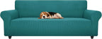 ZNSAYOTX Stretch Oversized Couch Cover Universal Sofa Covers for Living Room Dogs Pet Furniture Protector Spandex Extra Large Sofa Slipcovers with Anti Slip Foam Sticks (Peacock Teal, XL Sofa)