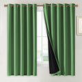 NICETOWN 100% Blackout Lined Curtains, Forest Green, 1 Pair, 70" Width x 63" Length Each Panel, 2 Thick Layers Completely Blackout Window Treatment Thermal Insulated Drapes for Kitchen/Bedroom