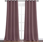 NICETOWN Dry Rose Blackout Curtains 90" Long for Office, 55" Wide, 2 Pieces, Dining Room, Guest Room, Sound Reducing Heat and Cold Block Curtain Panels for Modern Room Decorative