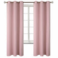 BGment Pink Room Darkening Curtains 72 Inch for Bedroom - 2 Panels