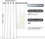 SimpleHome Ombre Room Darkening Curtains for Boys Bedroom, Gradient Grey White to Blue Light Blocking Thermal Insulated Grommet Window Curtain for Living Room,1 Panel, 52x84 inches