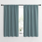 NICETOWN Greyish Blue Blackout Curtains Panels for Window, Thermal Insulated Rod Pocket Blackout Drapes/Draperies for Living Room (2 Panels, W42 x L54 inches)