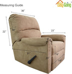 Easy-Going Reversible Couch Cover, Recliner 19 in, White/White