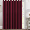 H.VERSAILTEX Thermal Insulated Grommet Blackout Curtains for Christmas & Thanksgiving Gift, Sliding Door Patio Door Curtains, Living Room Divider Curtains (1 Panel, 8.5ft Wide by 7ft Long) - Burgundy